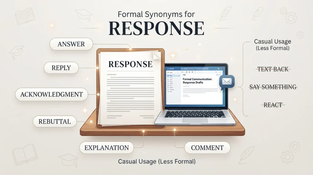 Synonyms for Response