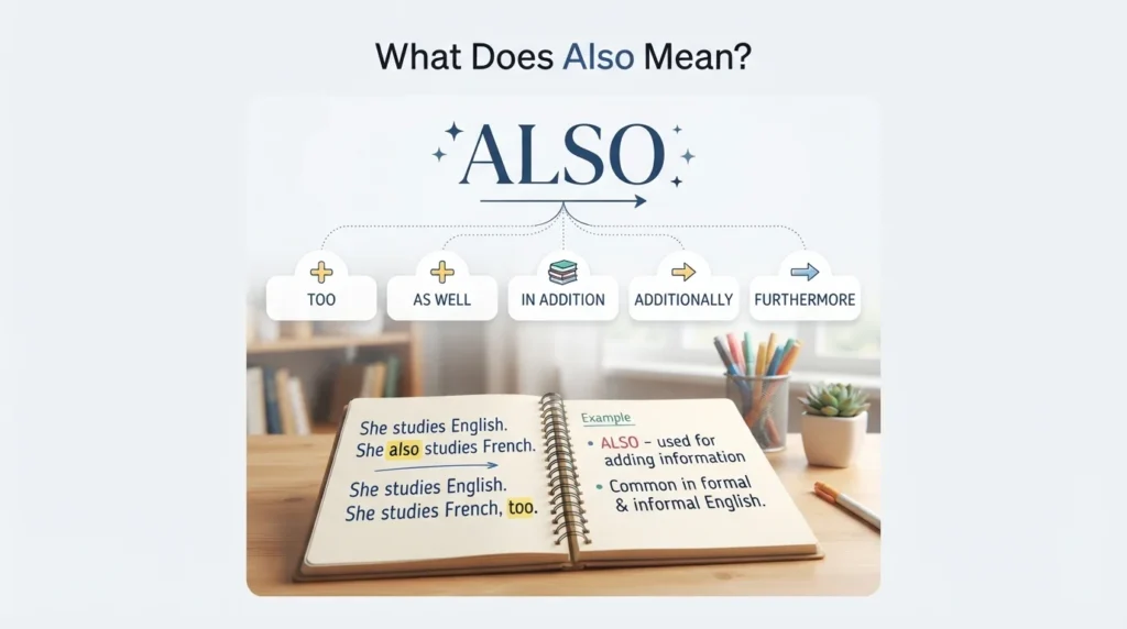 synonyms for also