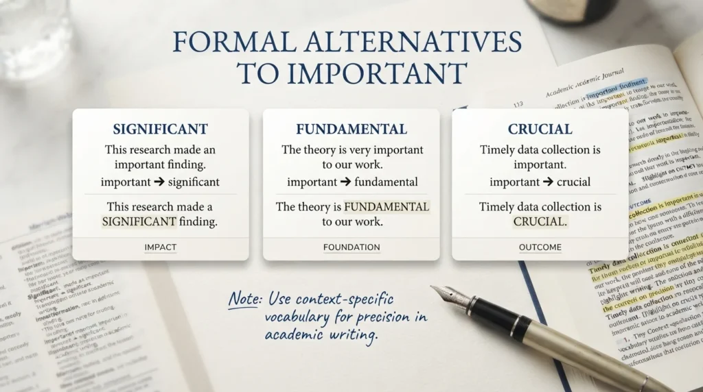 synonyms for important
