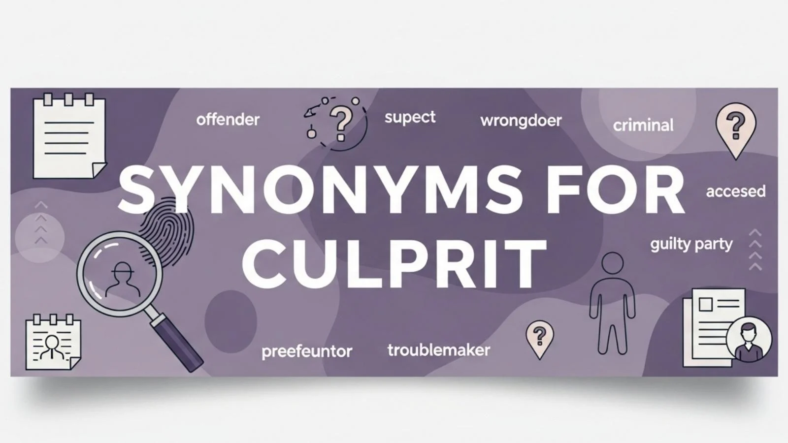 synonyms for culprit