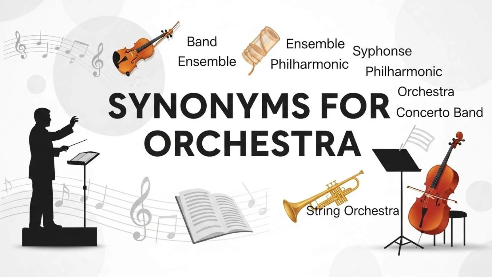 Synonyms for Orchestra
