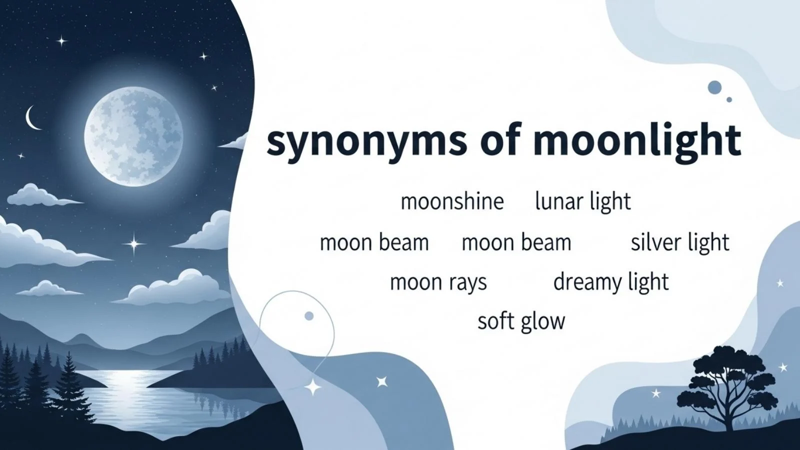synonyms of moonlight