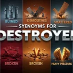 synonyms for destroyed