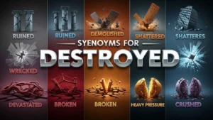 synonyms for destroyed