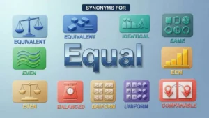 synonyms for equal