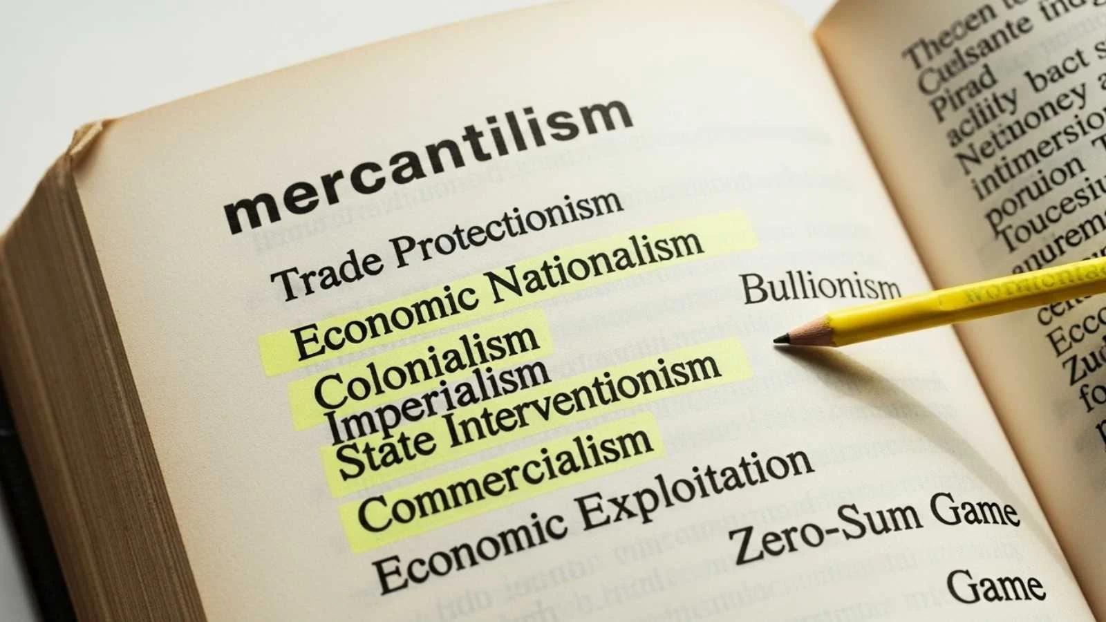 synonyms for mercantilism