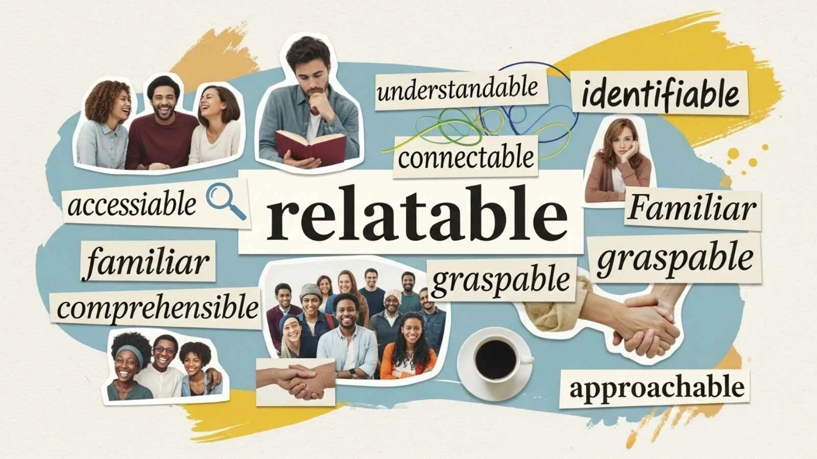 synonyms for relatable