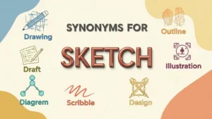 synonyms for sketch