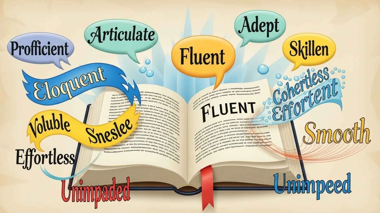 synonyms of fluent