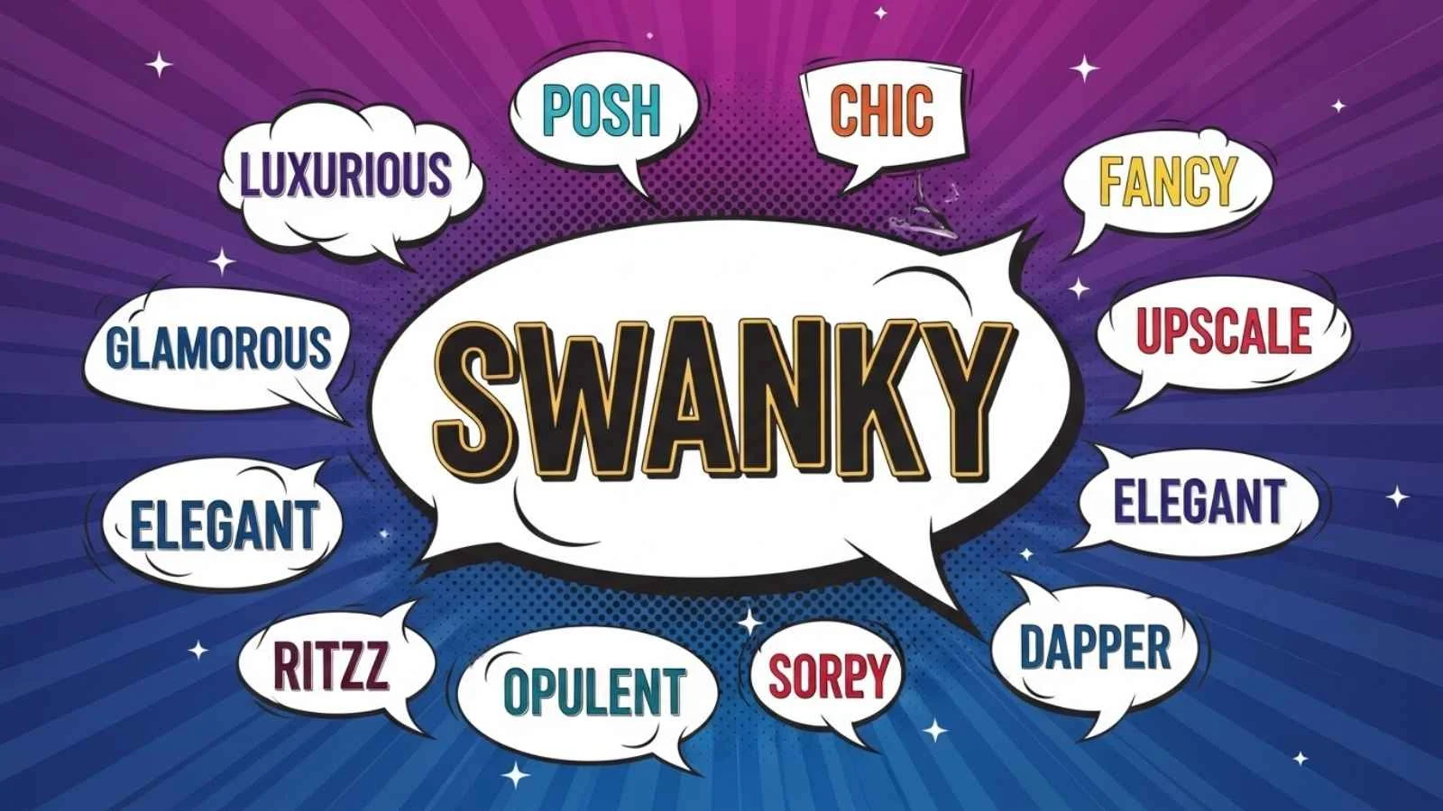synonyms of swanky