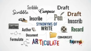 synonyms of write