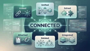 synonyms for connected