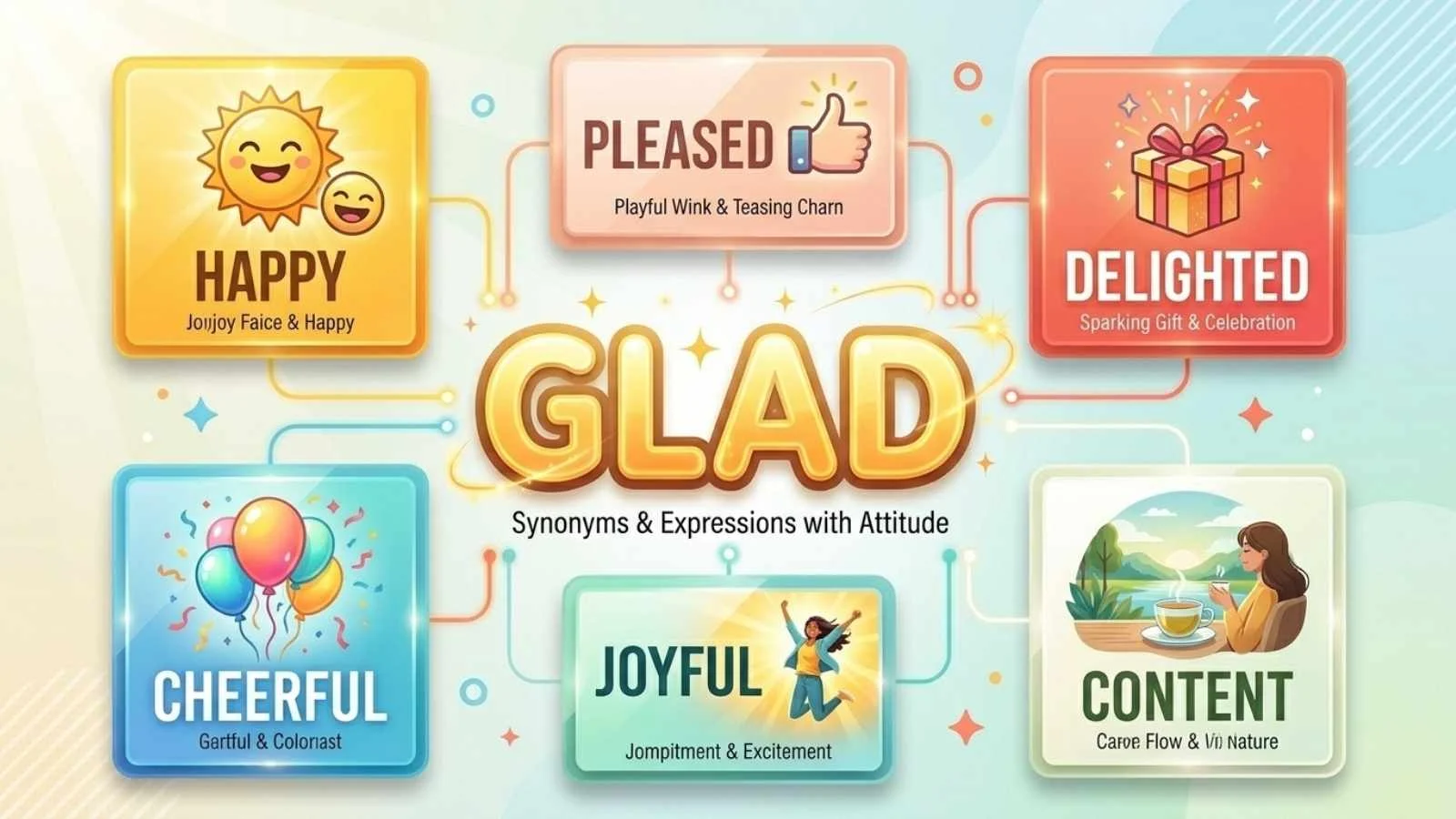 synonyms for glad