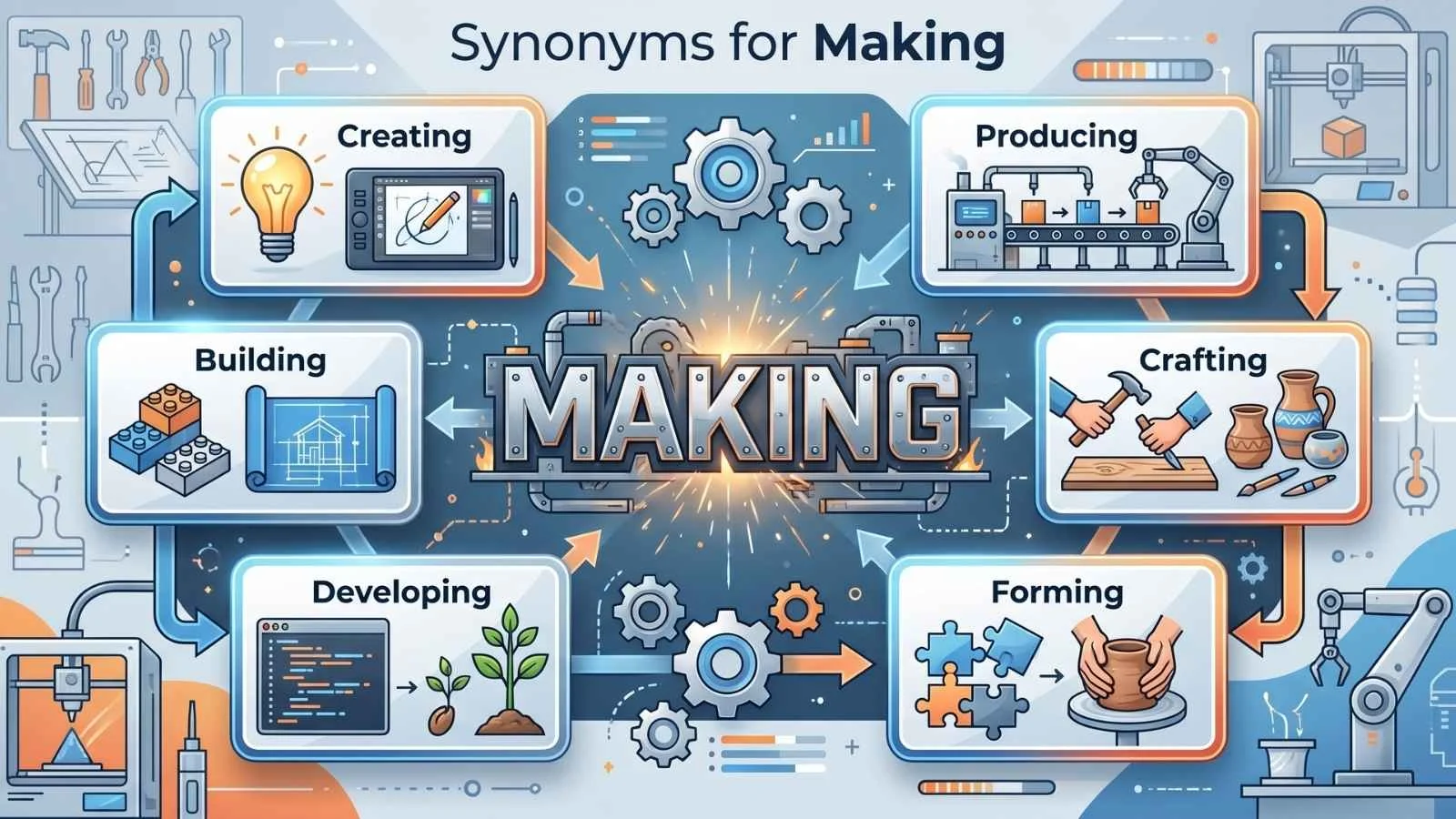 synonyms for making