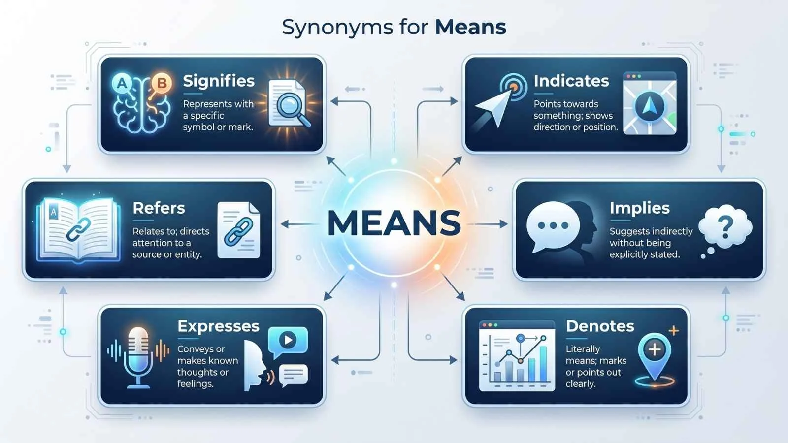 synonyms for means