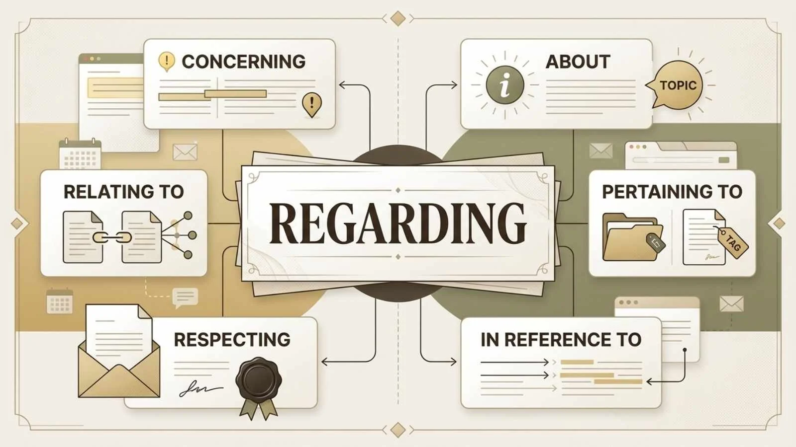 synonyms for regarding
