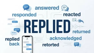 synonyms for replied