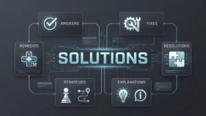 synonyms for solutions