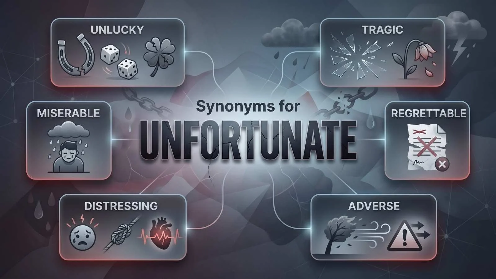 synonyms for unfortunate