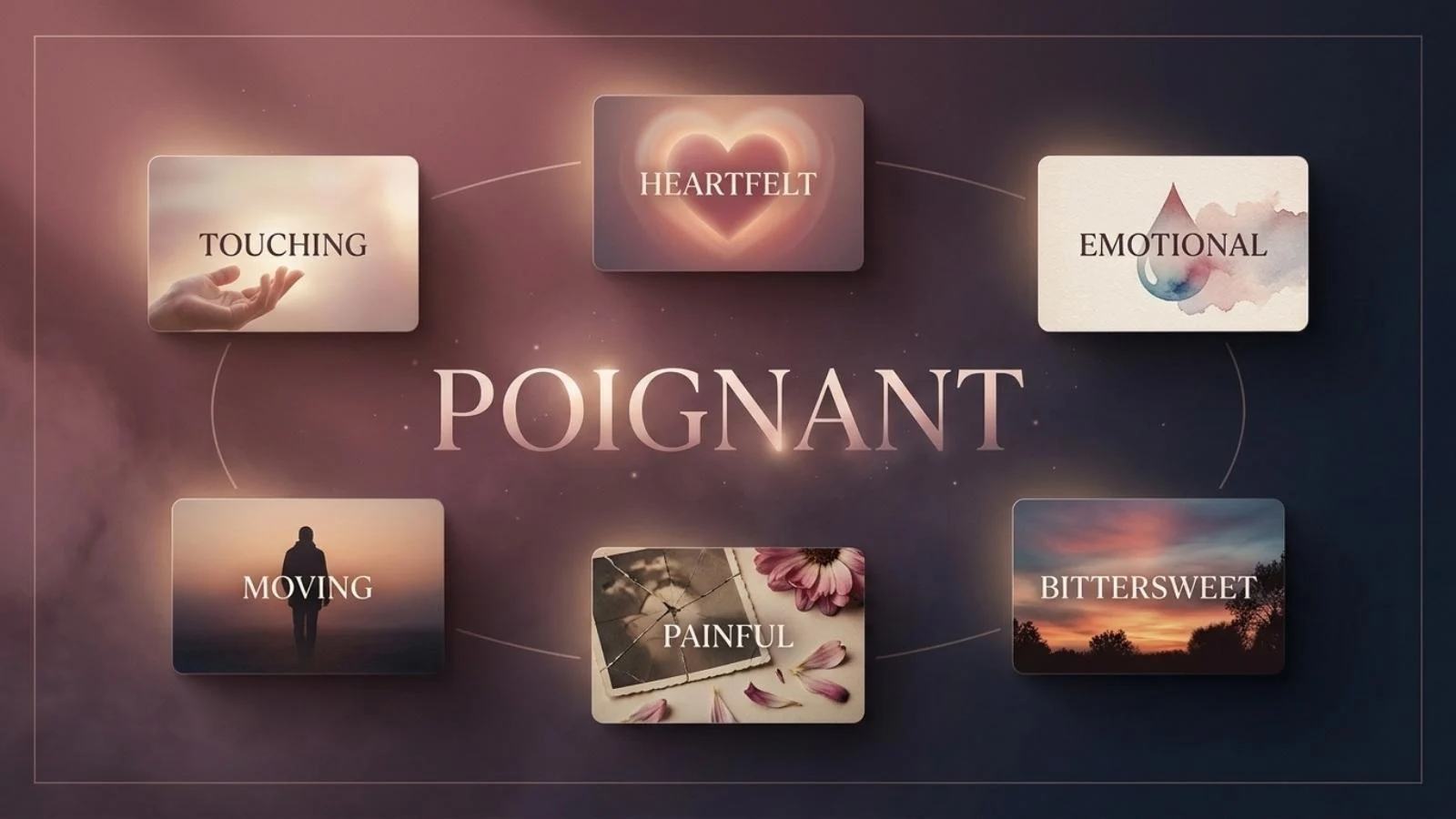 synonyms of poignant