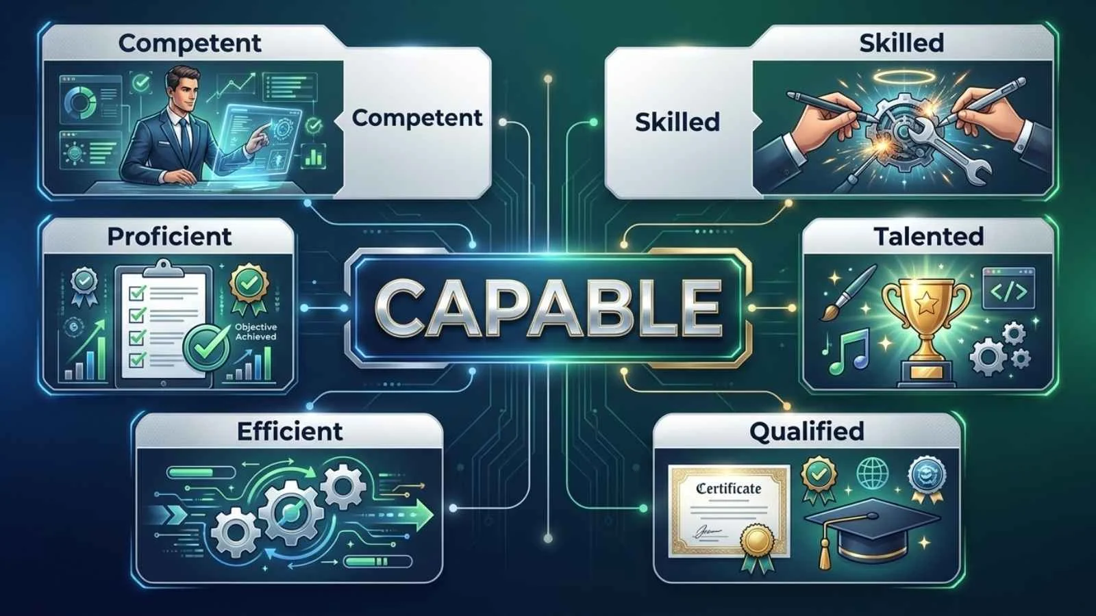 synonyms for capable
