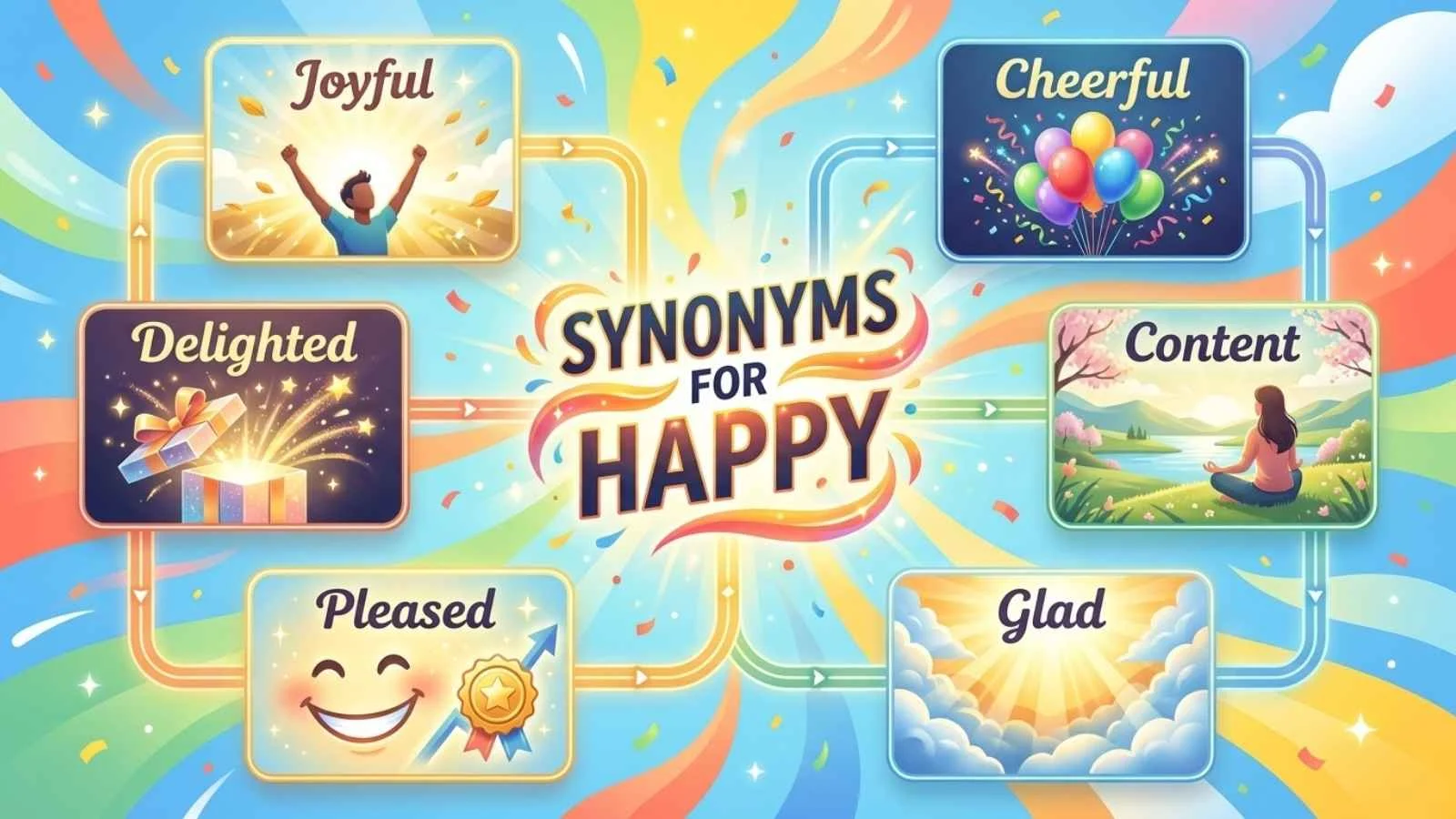 synonyms for happy
