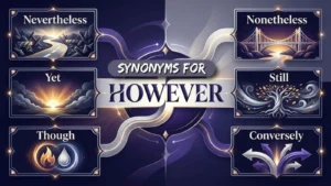 synonyms for however