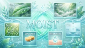 synonyms for moist