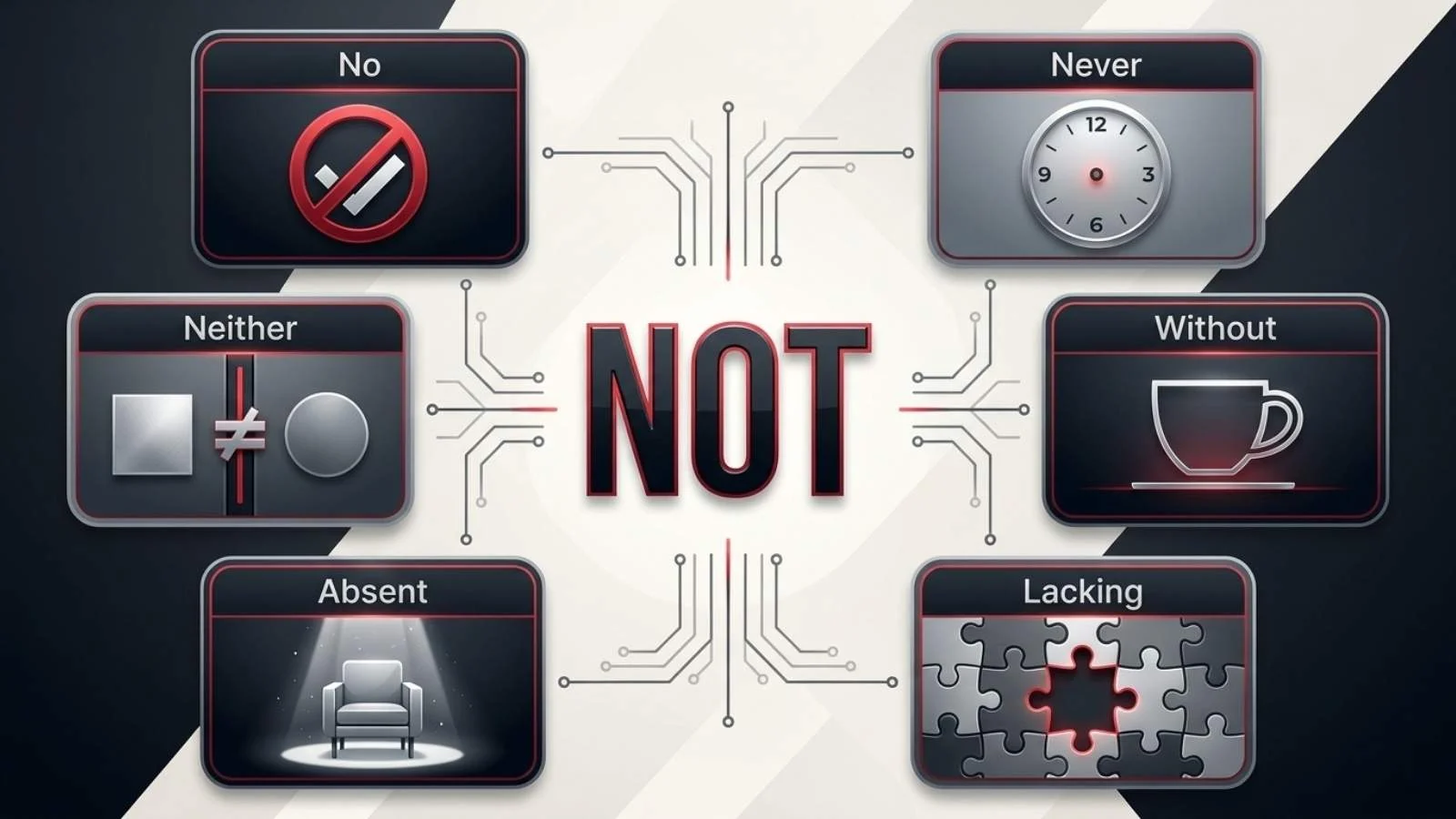 synonyms for not