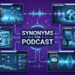 synonyms for podcast