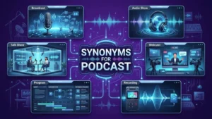 synonyms for podcast