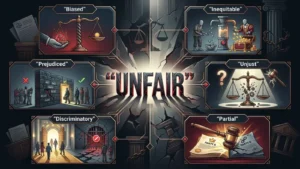 synonyms for unfair