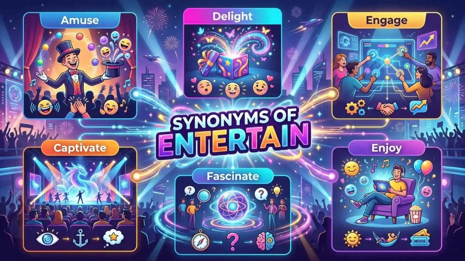 synonyms of entertain