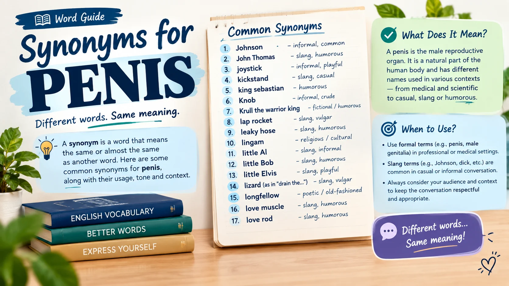 Synonyms for Penis