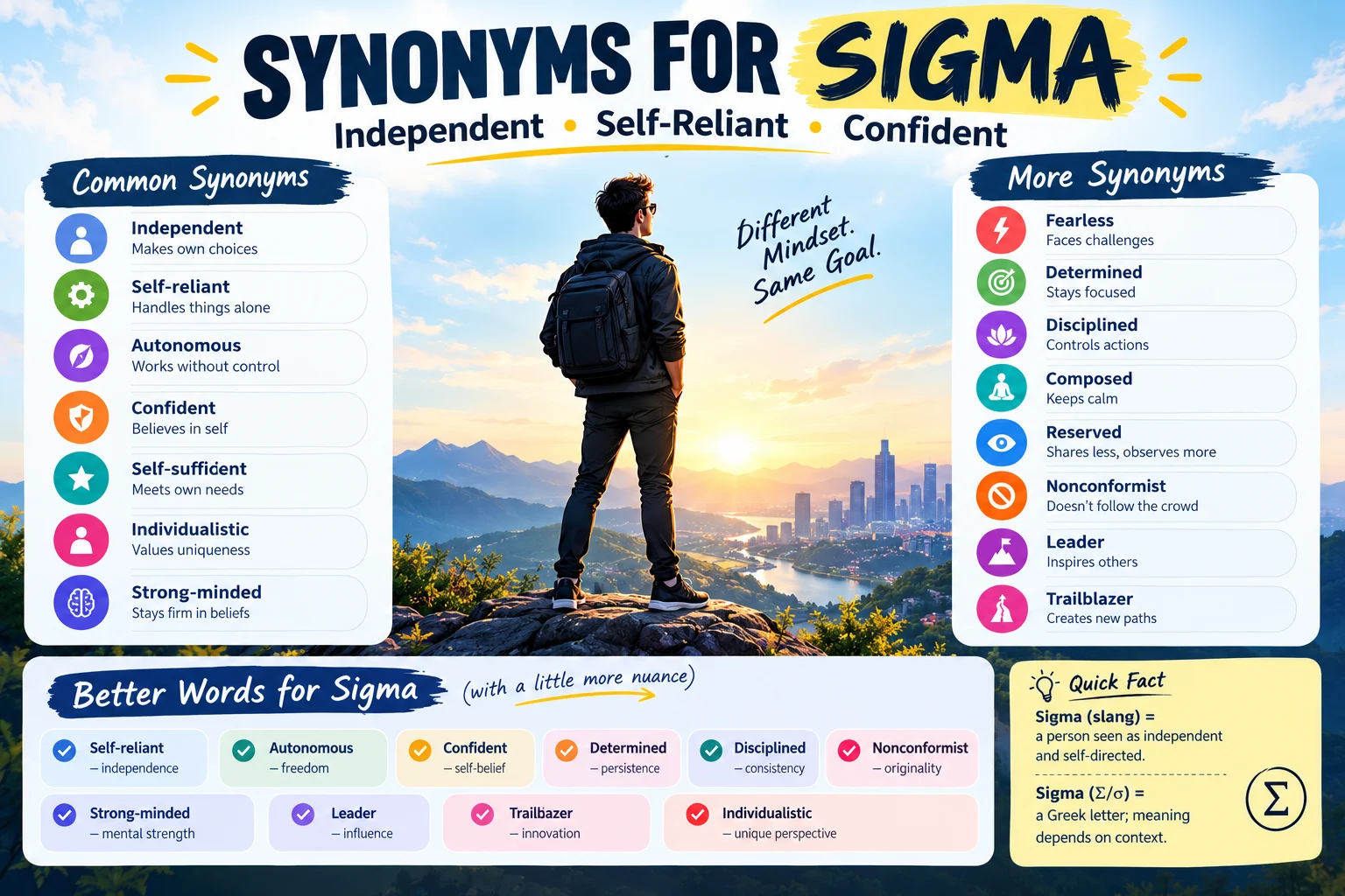 synonyms of sigma