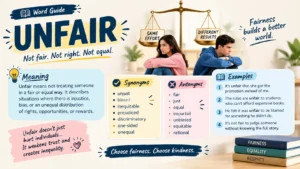 Synonyms for Unfair