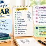 Synonyms for Clear