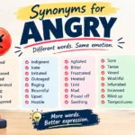 Synonyms for Anger