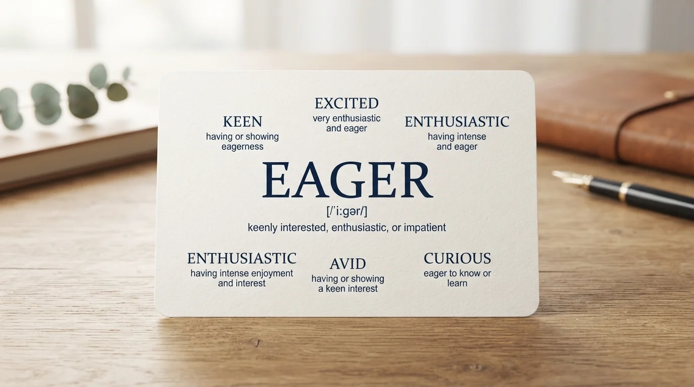 Synonyms for Eager