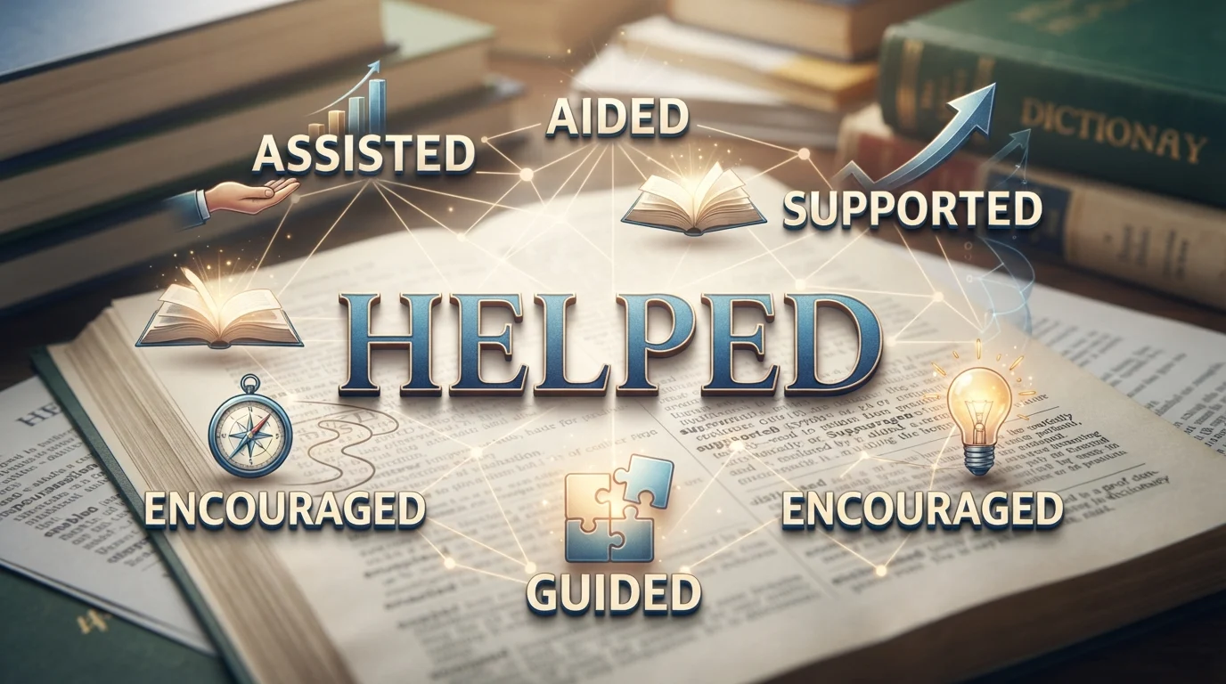 Synonyms for Helped
