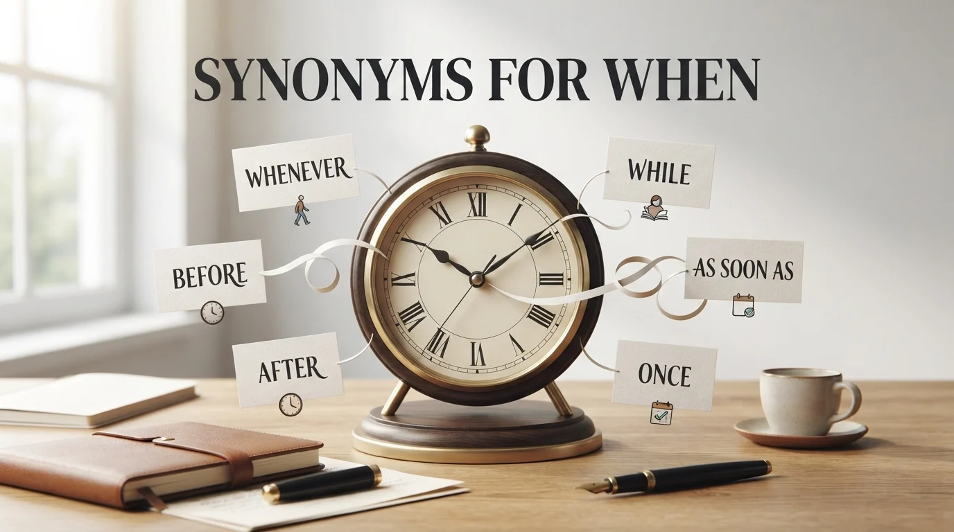 Synonyms for When