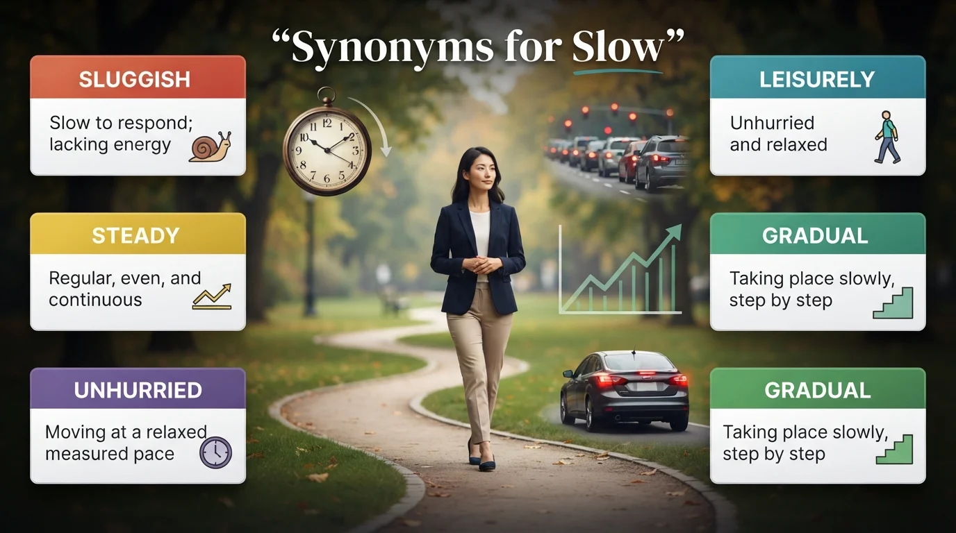 Synonyms for Slow