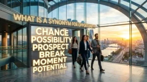 what is a synonym for opportunity